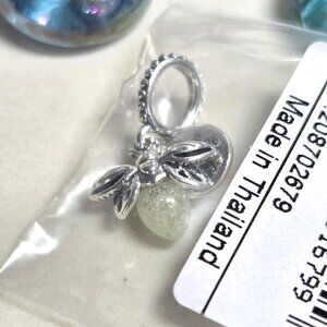 Authentic Pandora Glow In The Dark Firefly Charm Sterling Silver Moments Bead